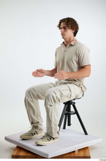 Lyle  1 beige cargo pants beige polo t shirt…